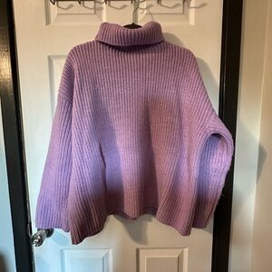 Ann Taylor Cowl Neck Sweater purple, PXL